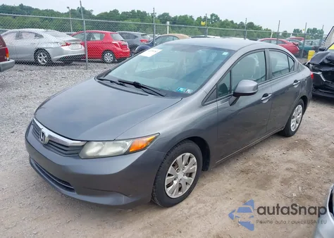 2012 Honda Civic Lx из США, поврежденный, VIN 19XFB2F52CE310892